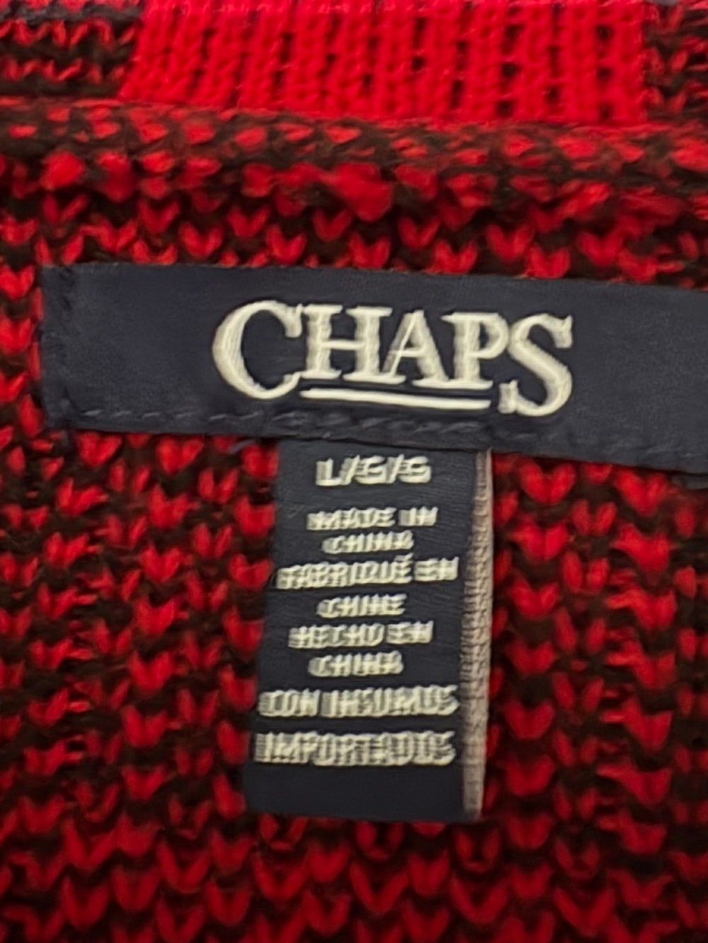 Chaps Button Front Sweater/Jacket - Picture 3 of 3
